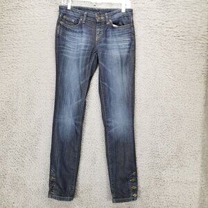 GAP Jeans Womens 26 Blue 1969 Skinny Stretch Denim Premium Button Ankle